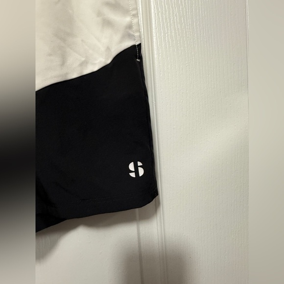Sports Illustrated Mens Medium Workout Shorts white black EUC activewear gym - Picture 5 of 16